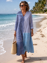 Women's Abstract Polka Dot Stripe Art Print Dress