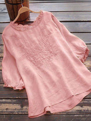 Women's Embroidery Casual Top