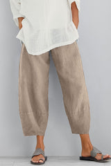 Women's Solid Color with Pockets Casual Loose Pants
