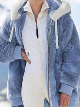 Women's Casaul Winter Warm Cosy Fluffy Long Sleeve Coat