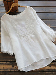 Women's Embroidery Casual Top