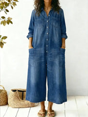 Women's Cozy And Casual Cotton linen Jumpsuit