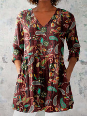 Women's Elegant Perris Motion V Neck Top