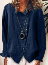 Women's Cotton & Linen Casual Long Shirt
