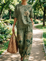 Women's Waffle Casual Two-Piece Set