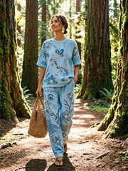 Women's Waffle Casual Two-Piece Set