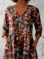 Women's Elegant Perris Motion V Neck Top