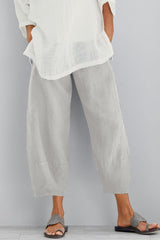 Women's Solid Color with Pockets Casual Loose Pants