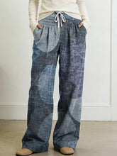 Women's Geometry Color Splicing Gradient Art Print Casual Pants