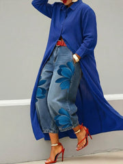 Effortless Linen-Cotton Shirt Dress-Relaxed Midi Summer Top