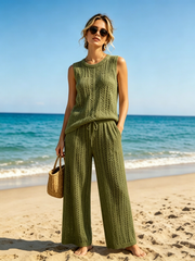 Women's Waffle Casual Two-Piece Set