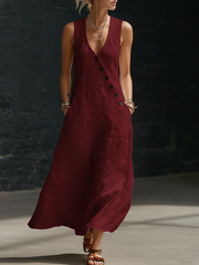 Minimalist And Cozy Button-up Dress