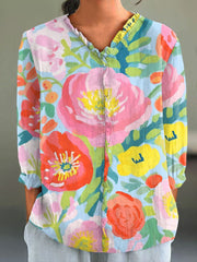 Women's Watercolor Flowers Art Print Dress